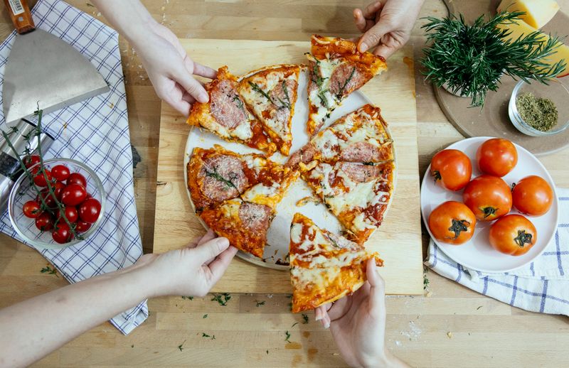 Spicy Diavola pizza at Dewey's pizza