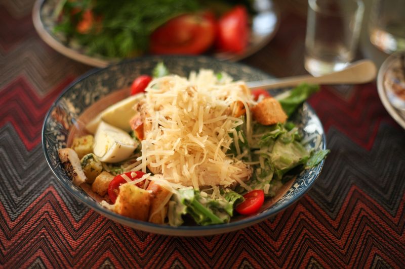 Fresh salads and sides menu items at deweys pizza