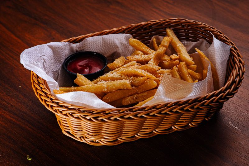 Truffle Parmesan Fries at Dewey's pizza