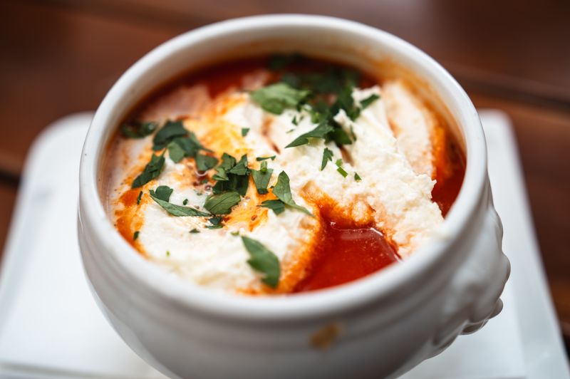 Spicy Tomato Soup at Dewey's pizza
